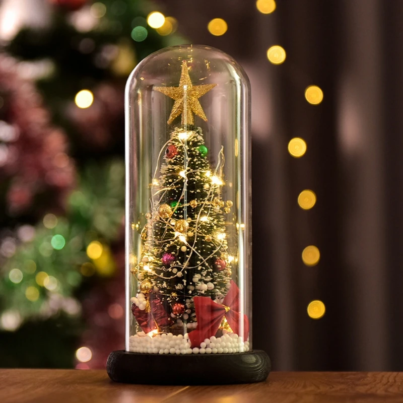 

Christmas Tree Gifts Christmas Decorations,Mini Christmas Trees LED Decoration,C