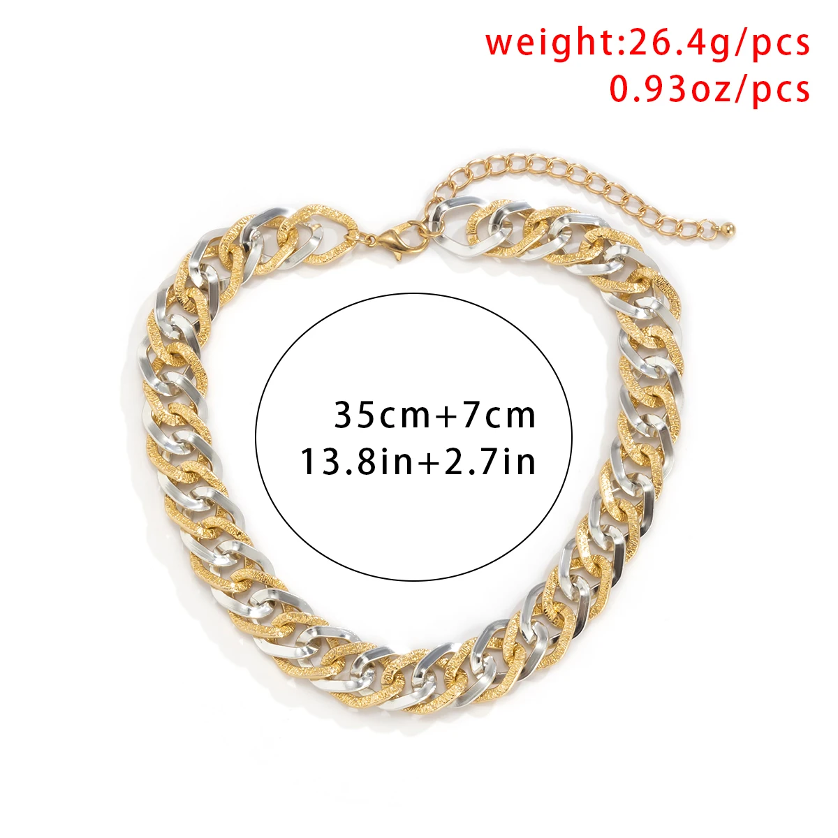 Ingemark винтажное кубинское панцирное большое толстое ожерелье для женщин и мужчин