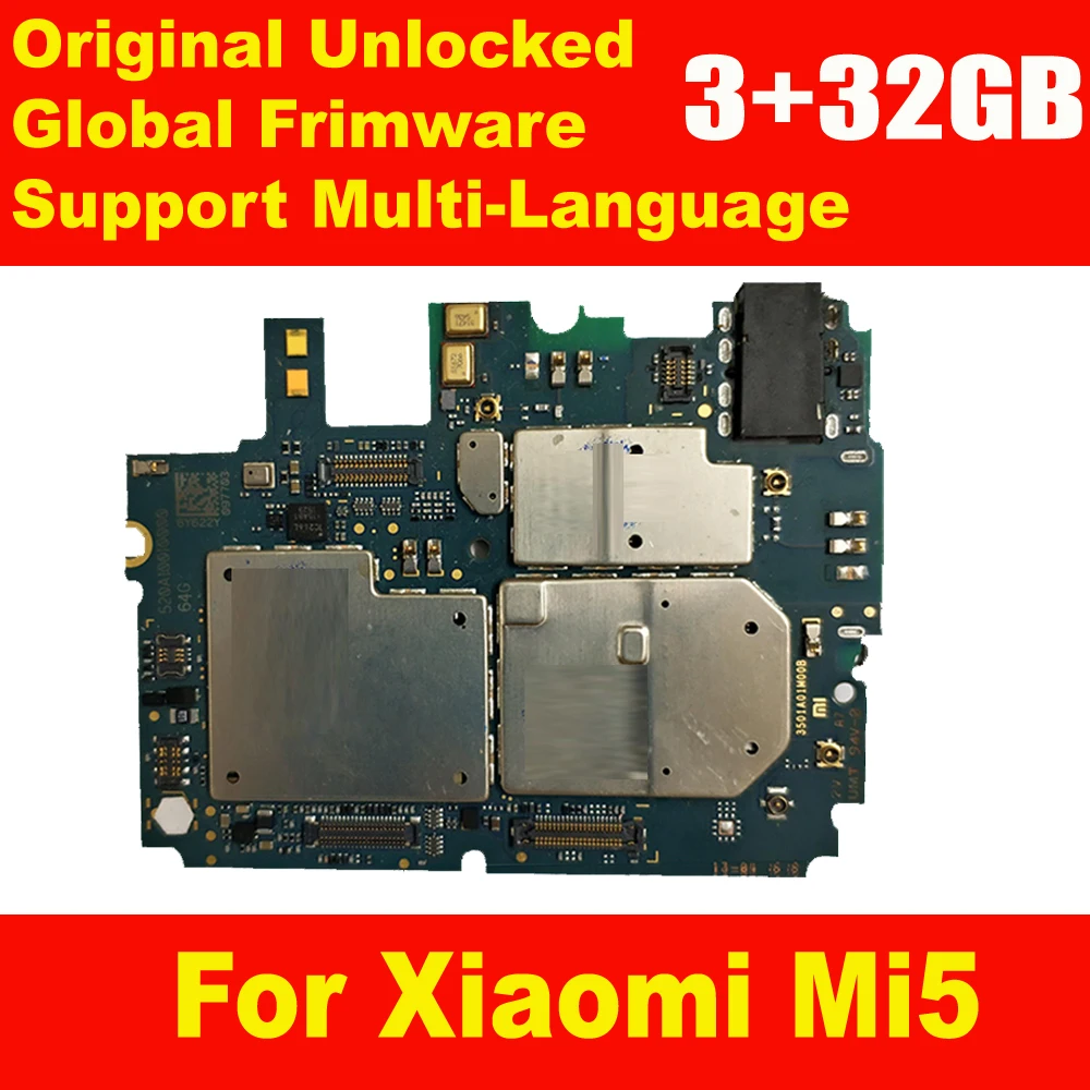 Протестированная разблокированная материнская плата для Xiaomi 5 Mi M5 Mi5 с