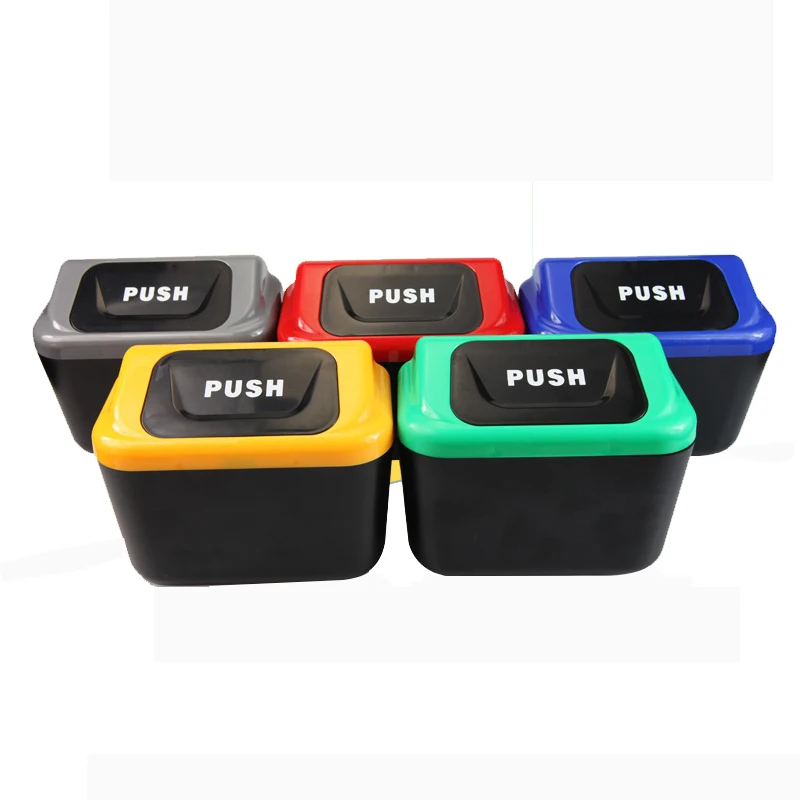 Мини-корзина для мусора в машину пластиковая креативная простая и стильная