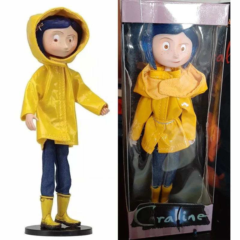 Фигурка куклы Neca Coraline в полоску рубашка свитер дождевик секретная дверь y la Puerta