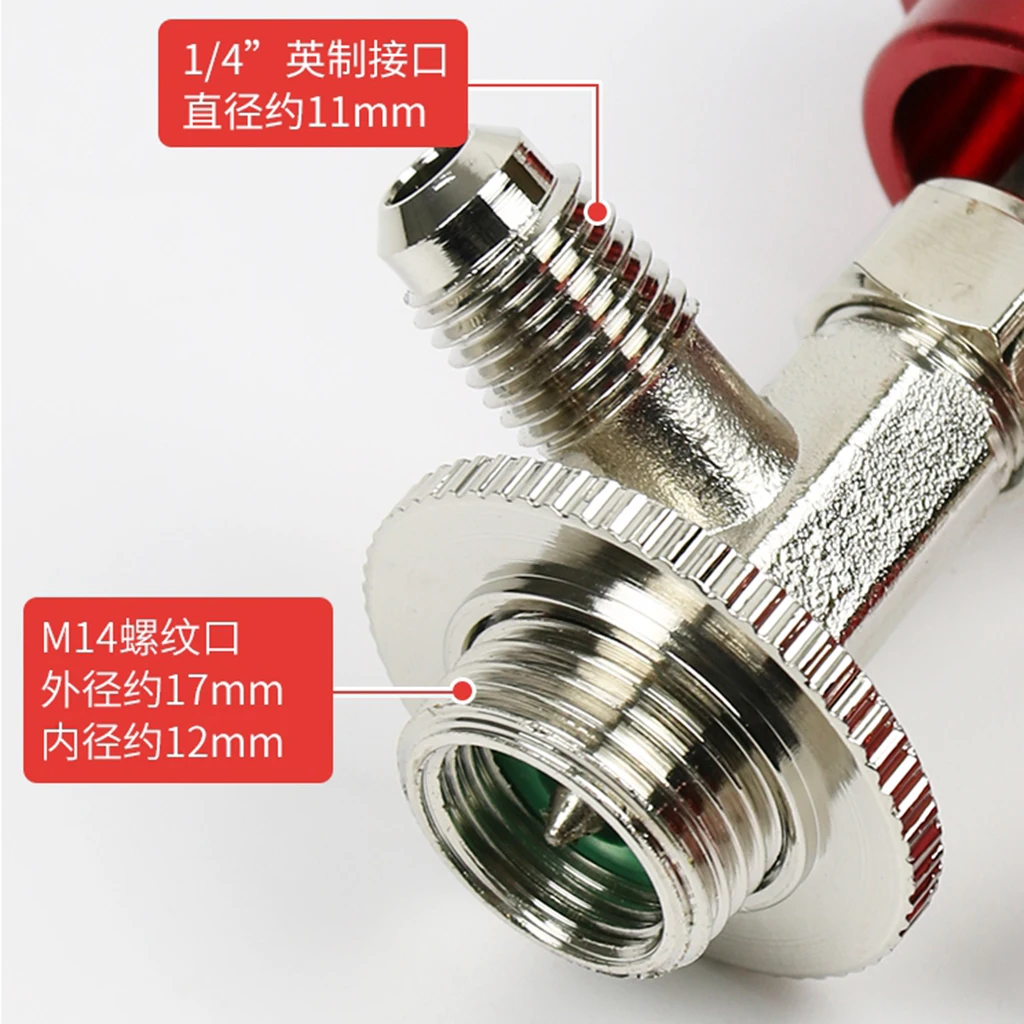

Refrigerant Can Tap Valve Air Conditioner Refrigerators Red Tool for R134A Can Tap Valve