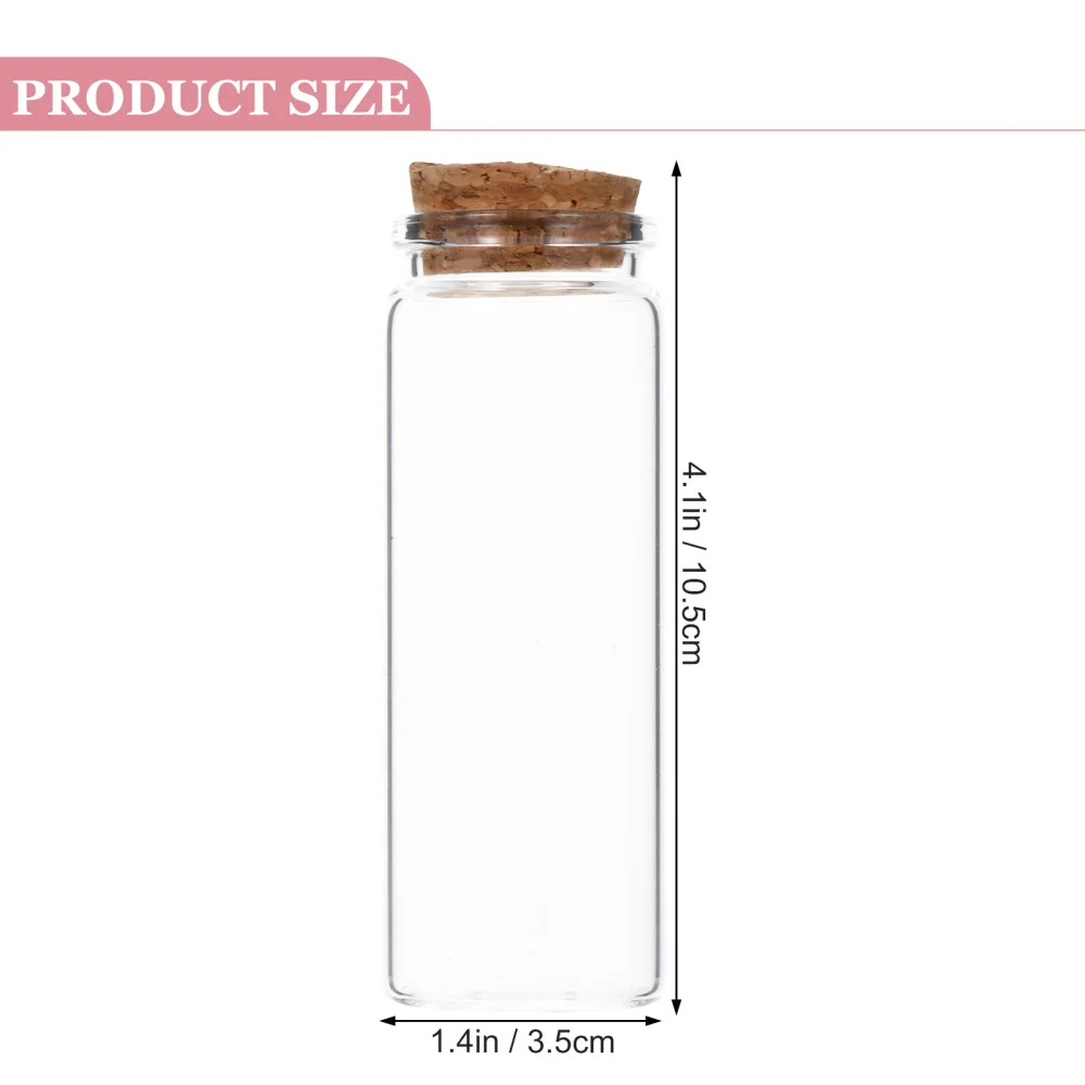 

10pcs Transparent Storage Bottles Lid Sealing Snack Bottles Tea Leaf Bottles