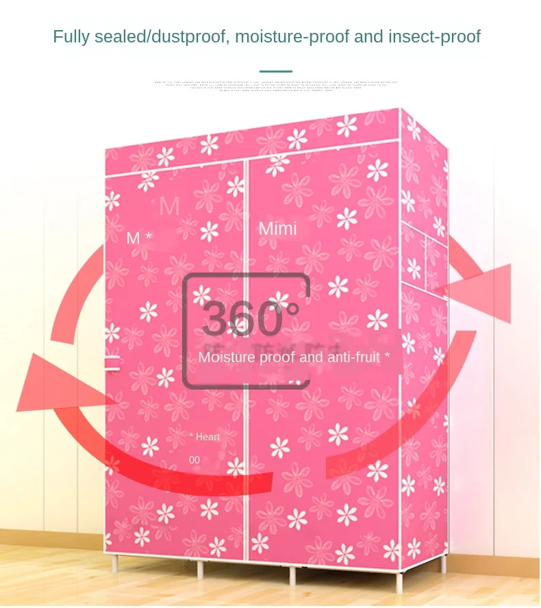 Портативный шкаф-органайзер для одежды шкаф хранения комод спальни идеальный