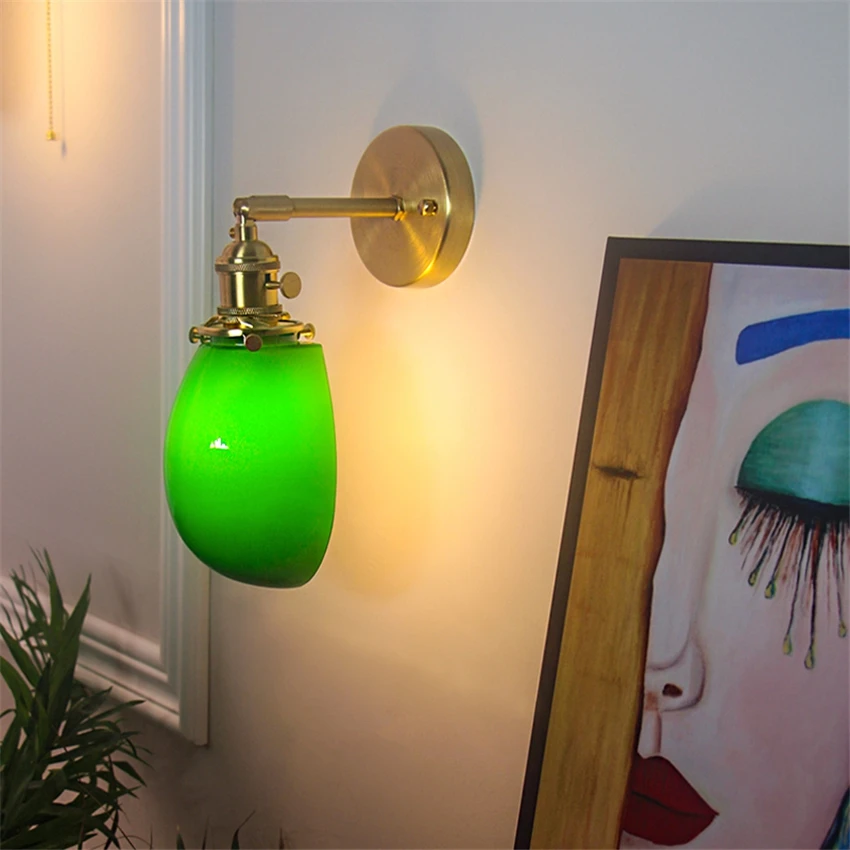 Скандинавские винтажные Настенные светильники в виде капель воды для спальни