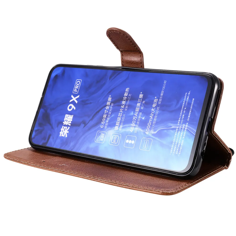 Флип кожаный чехол для Funda huawei Honor 9X Pro Чехол для Coque huawei 6X 7X 8X 9X 8A 8C Чехол-книжка для мобильного телефона