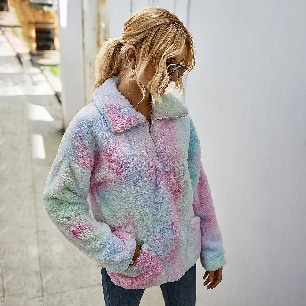 

Autonomous Design Cross Border WOMEN'S Dress EBay Hot Selling Tie-dye nian Autumn and Winter New Products Europe and Americ