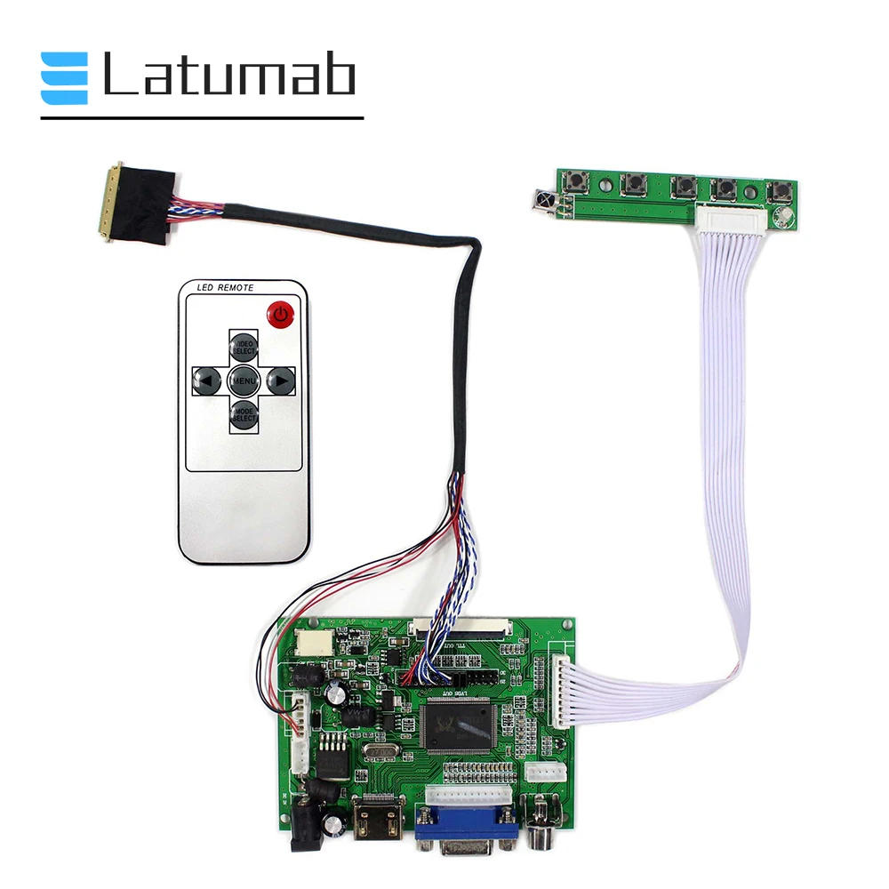 Плата контроллера для B140XW01 V8 / VB 1366x768 ЖК дисплей светодиодный экран 2AV VGA + HDMI