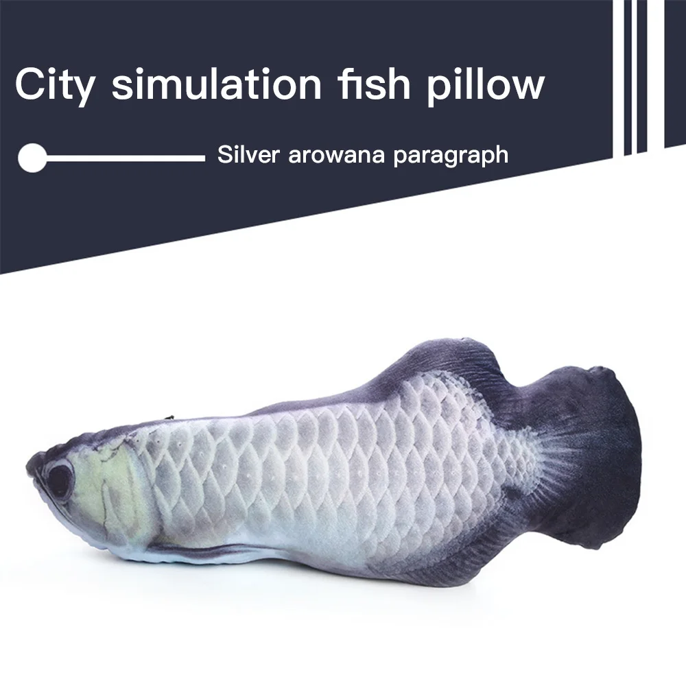 Мягкая Плюшевая креативная 3D игрушка для кошек в форме карпа кошачья мята мягкая
