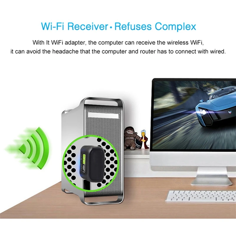 600 Мбит/с WiFi 5 ГГц USB адаптер Wi Fi ключ сетевая карта антенна приемник Lan Ethernet
