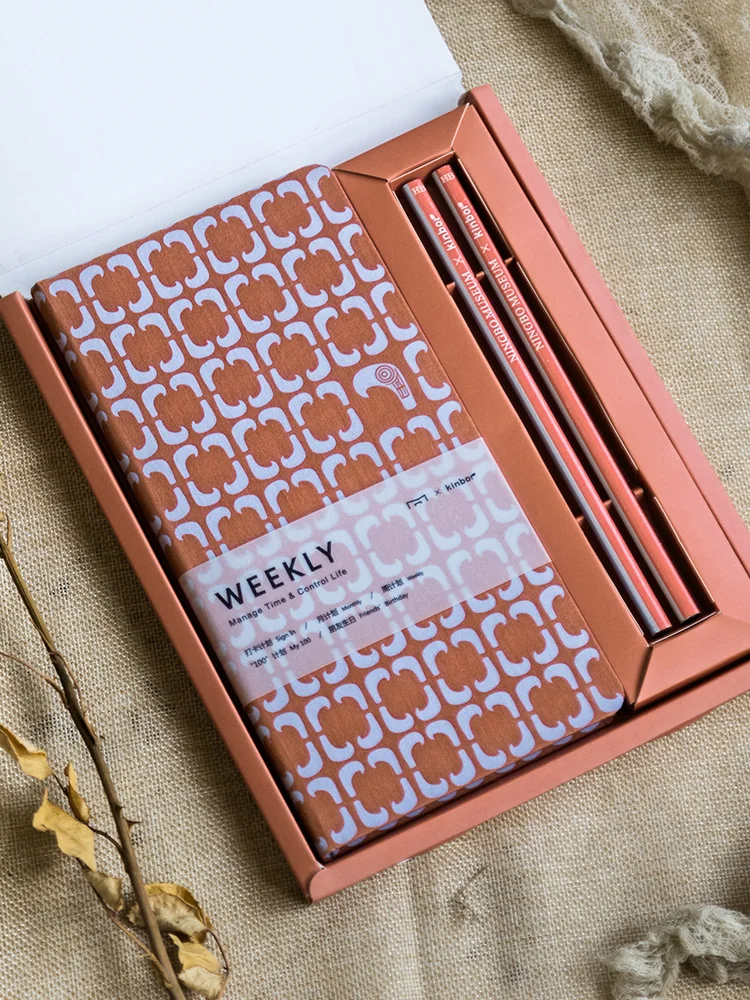 Блокнот Kinbor недельный дневник музейный дизайн планировщик Подарочная коробка