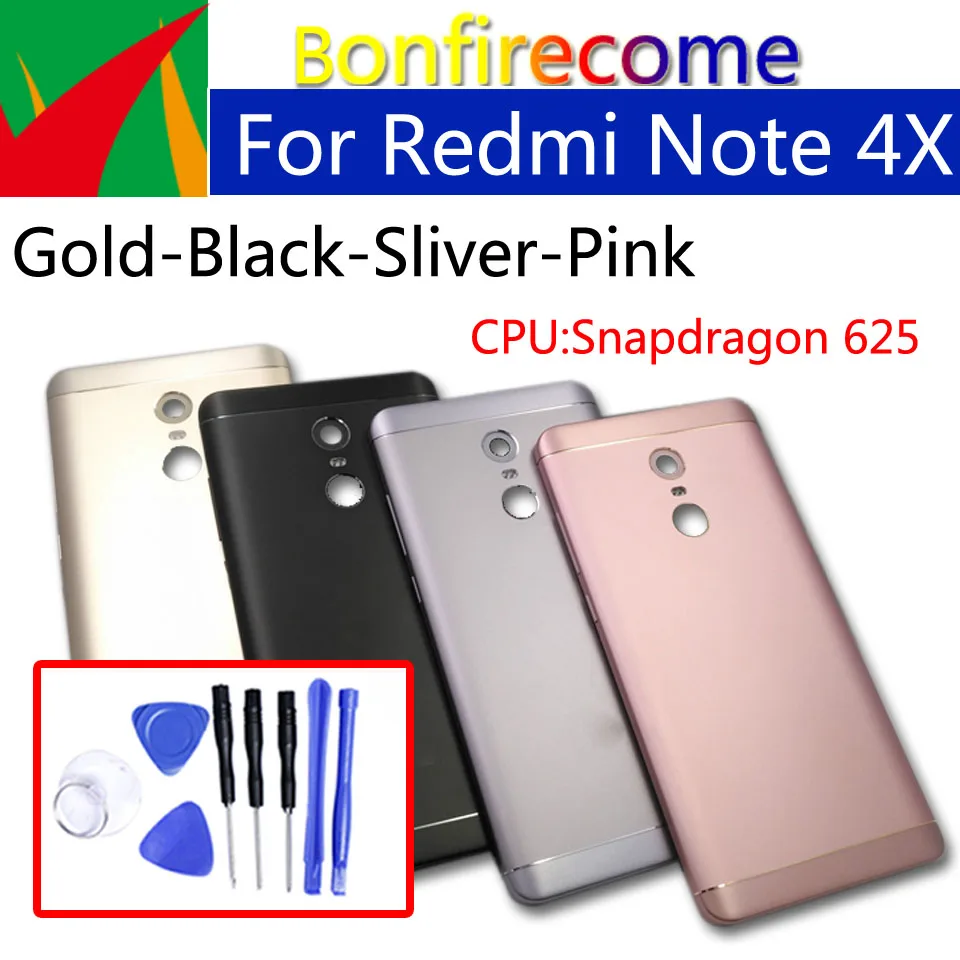 Note4X задняя крышка батарейного отсека для Xiaomi Redmi Note 4x задняя крышка батарейного отсека чехол на заднюю крышку корпус замена корпуса