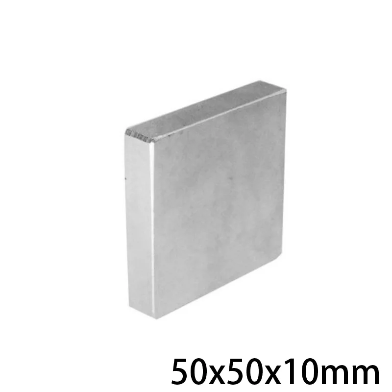1/2/3/5 шт 50x50x10 большой толстый квадрат постоянные магниты 50*50 мм неодимовый магнит