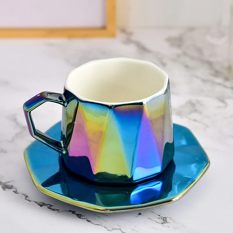 Костяная китайская чашка для послеобеденного чая набор кофейных чашек с золотой