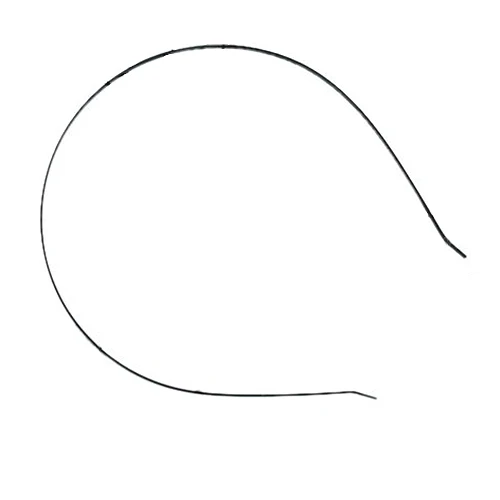 

10 шт. 3 мм Пустые повязки на голову металлическая повязка для волос много аксессуаров «сделай сам» черный