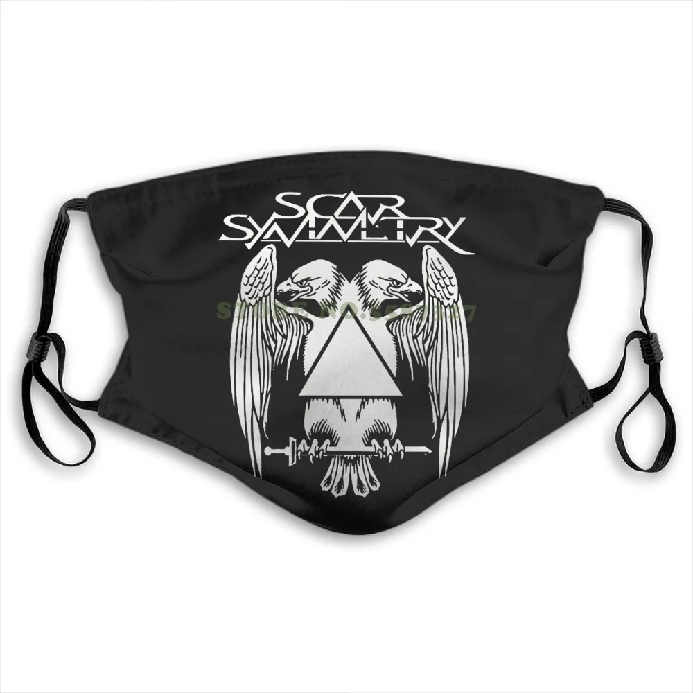 Маска для лица шрамы симметрия Per Nilsso модные забавные дизайнерские белые черные