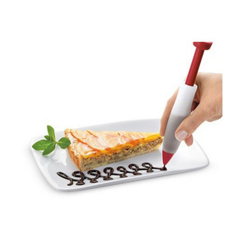 1 шт. ручка для письма с едой шприц украшения кондитерского крема шоколада