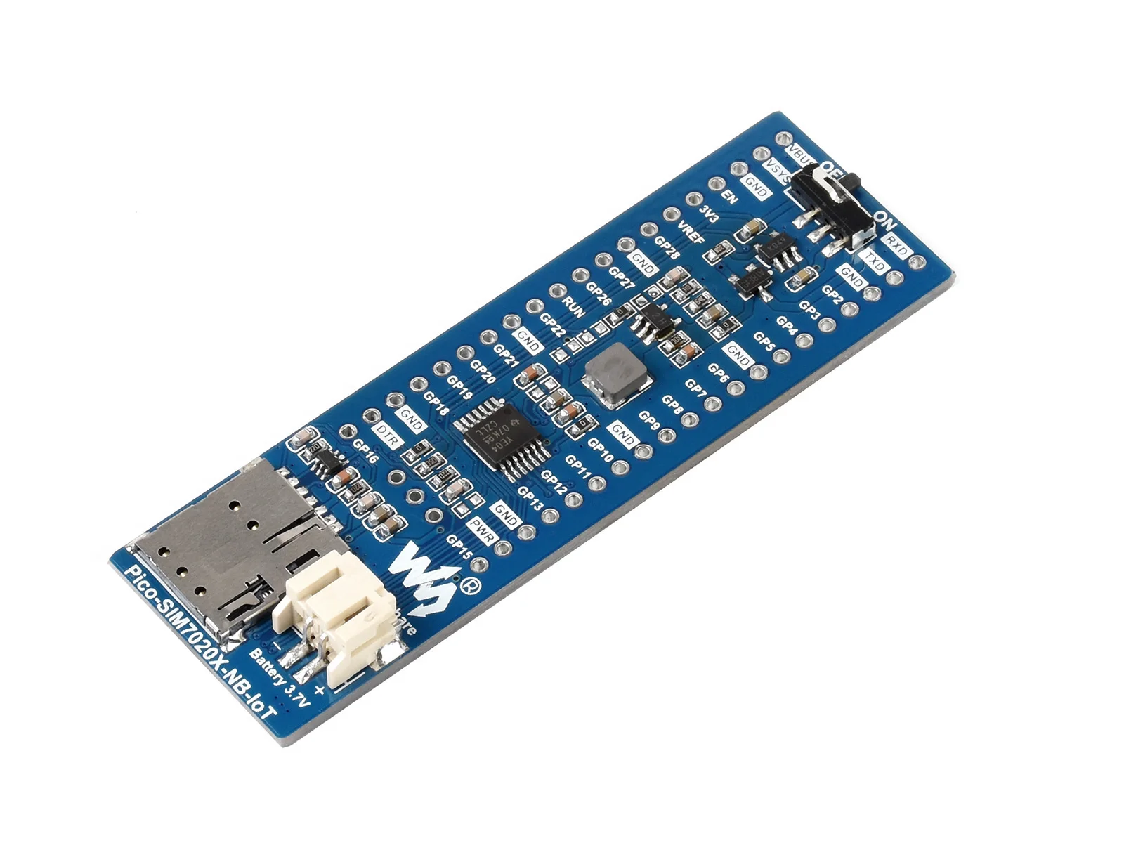 Модуль Waveshare SIM7080G NB-IoT / Cat-M(EMTC) GNSS для Raspberry Pi Pico поддержка глобальной полосы -