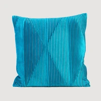 2022 art home cushion cover decorative pillow case modern luxury velvet crepe geometric soft sofa chair coussin