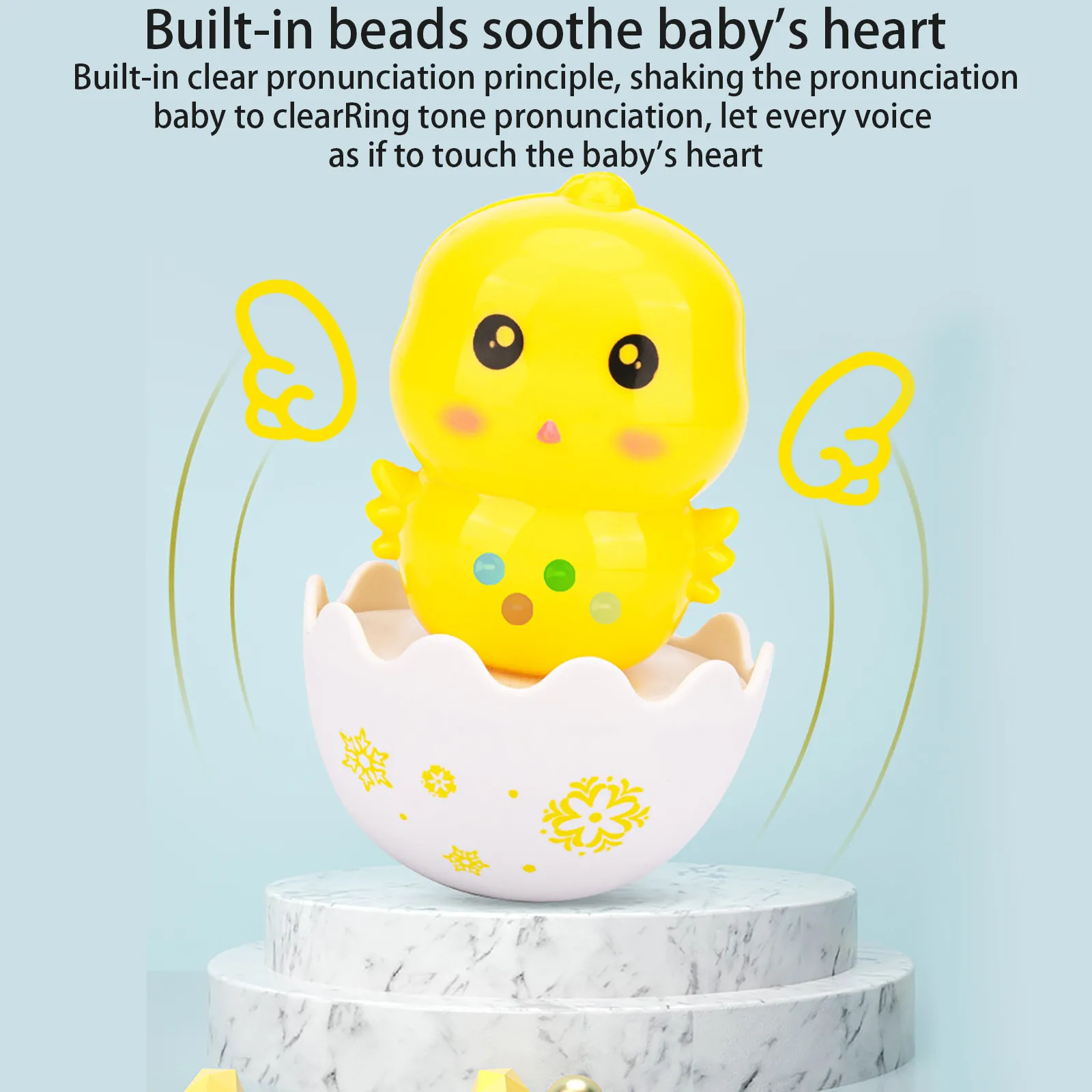 

Игрушка-погремушка в виде пингвина, кролика, цыпленка, милая форма, Детская развивающая игрушка, подарок для ребенка и ребенка, декоративные...