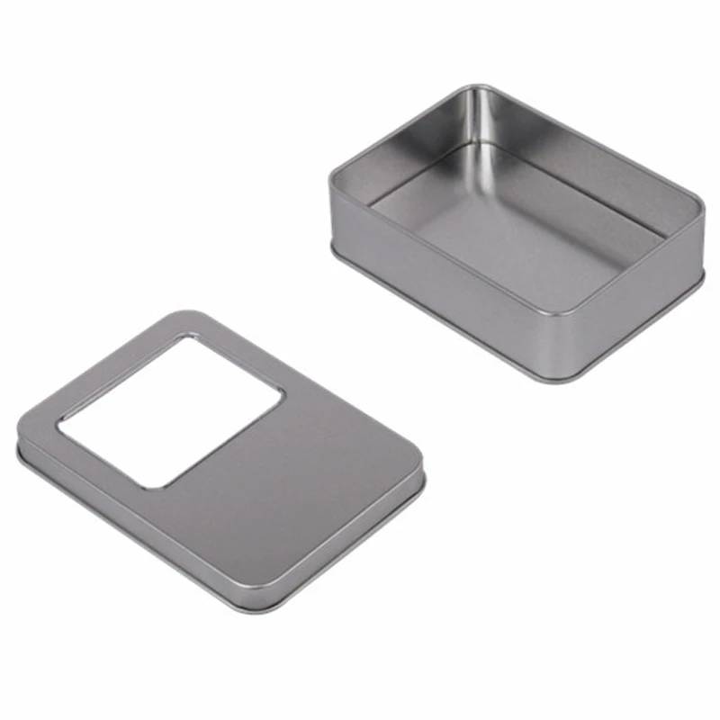 Жестяная коробка прямоугольной формы для конфет мяты |