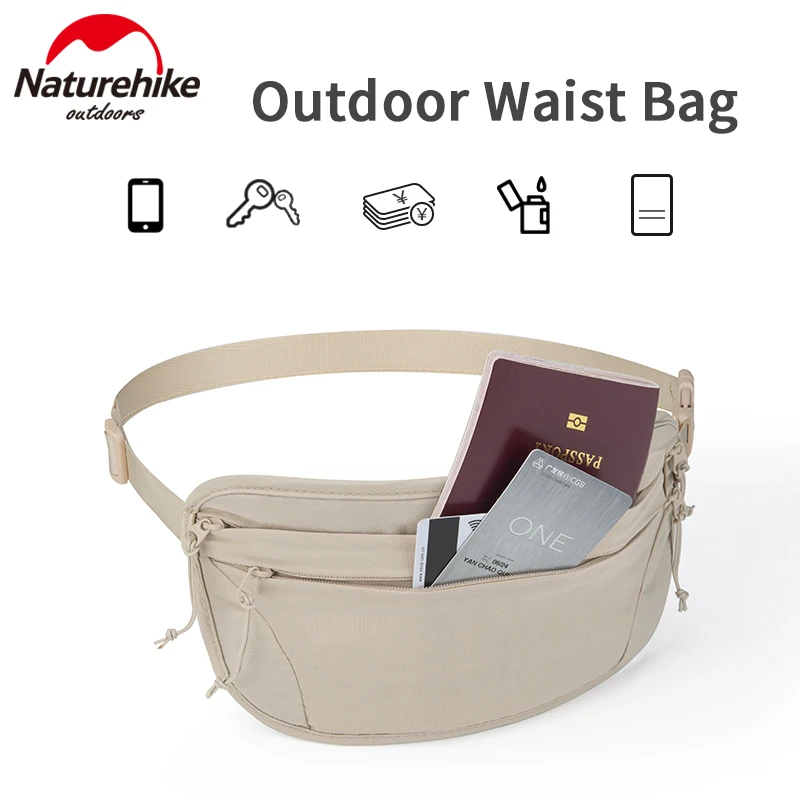 Сумка на пояс с RFID-защитой и двумя карманами для мужчин женщин |