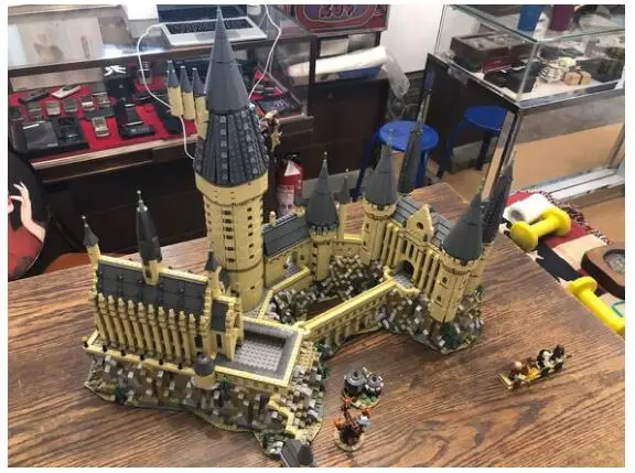 16060 Potter Movie Series Academy of Magic Walls and Fortresses Castle Building Blocks 6020pcs Brick Toys Children Gift 71043