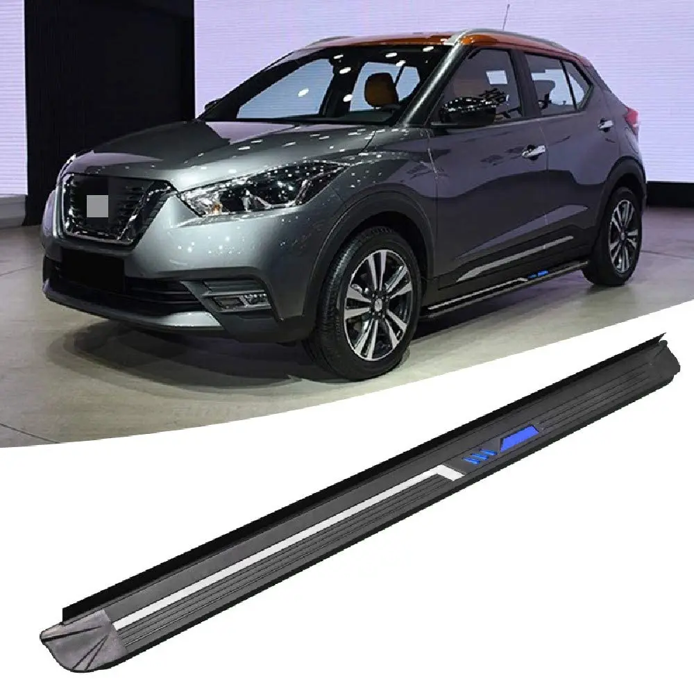 

2Pcs Fit for 2017 2018 2019 2020 Nissan- Kicks Aluminum Door Side Step Running Board Platform Nerf Bar Platform