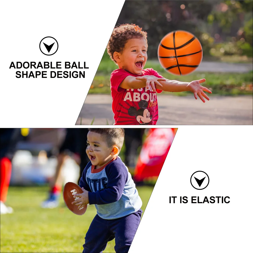 

1 Set PU Children Small Football Basketball Baseball Rugby Toys