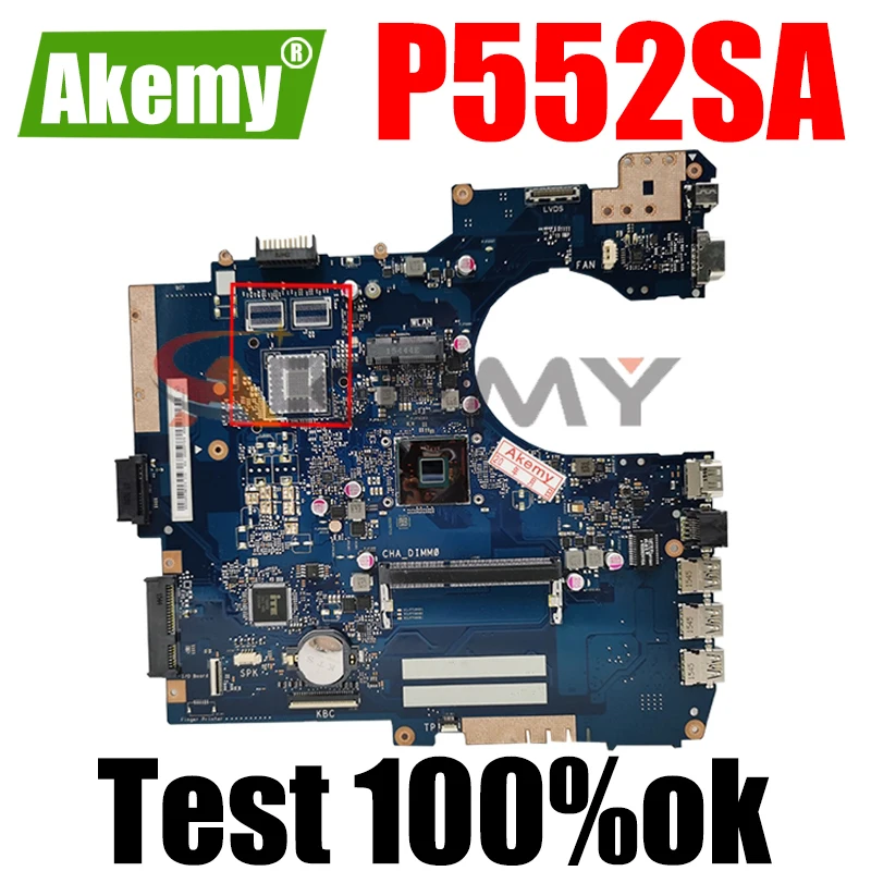 

P552SA mainboard REV2.1 For ASUS P552SA P552SJ Laptop motherboard 60NX00P0-MB1510 DDR3 100% Tested working free shipping