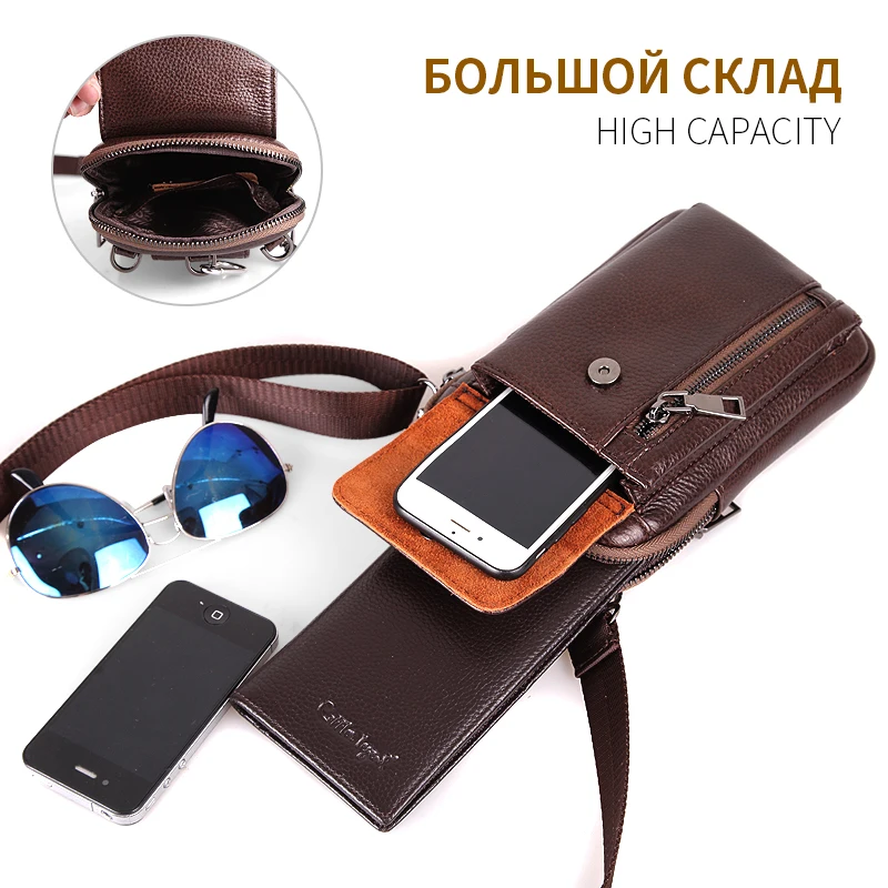 Cobbler Legend натуральная кожа Для мужчин сумка мульти-Функция маленькая сумка на плечо сумка "Почтальон" на ремне сумки в стиле ретро мужской клатч Карманный Кошелек для телефона