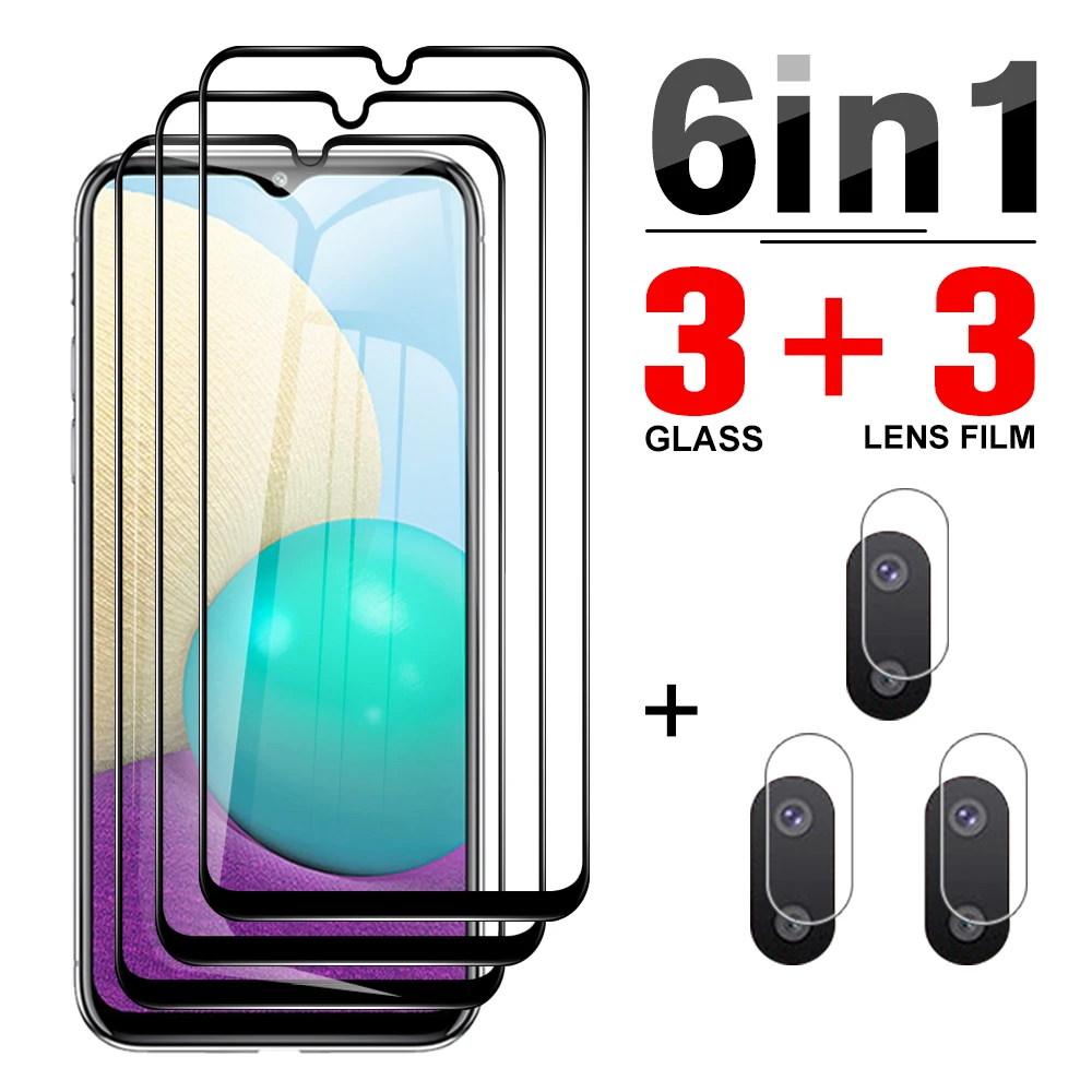 

Закаленное стекло 6 в 1 для Samsung Galaxy A02, Защитная пленка для экрана Samsung Galaxy A30s, A31, A50, A50s, A 71, пленка для объектива телефона