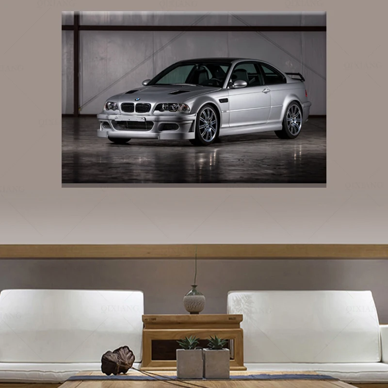 Классические автомобильные обои Supercar B M W M3 GTR E46 плакаты холст