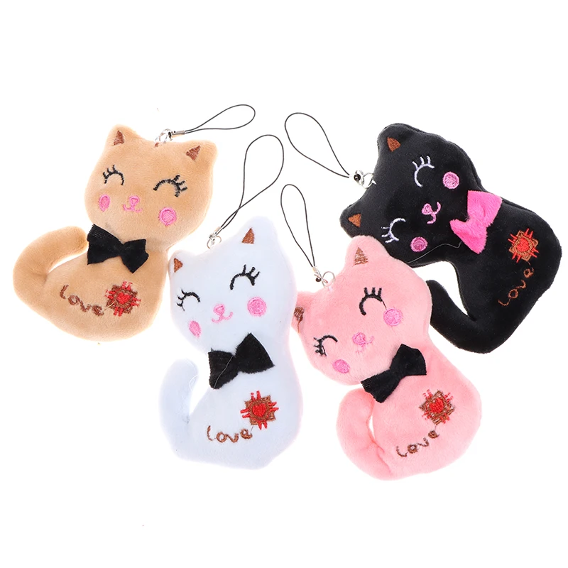 

1Pc Cute 10CM Cat Plush Stuffed Toy Doll New Key chain Gift Plush Dolls For Kids