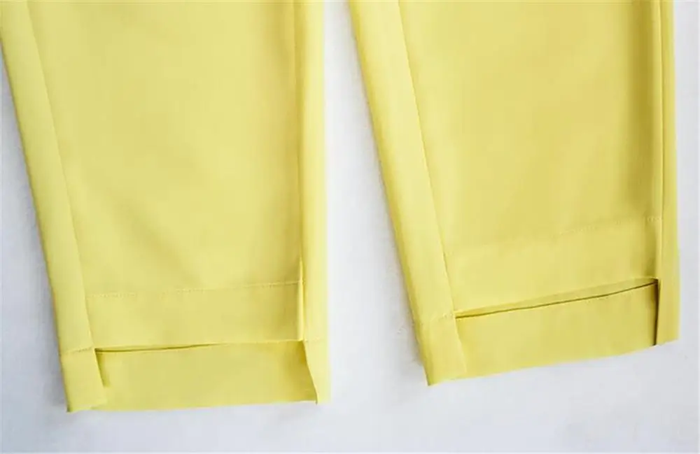 Модный белый женский костюм набор 2019 весенний и осенний тонкий профессиональный