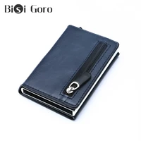 bisi goro luxury rfid crazy horse leather men wallet cowhide coin purse small brand male credit id holder multifunctional wallet