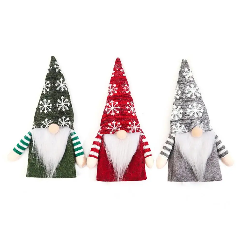 

Christmas Gnome Wine Bottle Cover Handmade Design Holiday Wine Bottle Topper Tomte Swedish Gnome Hat Table Decoration New Year D