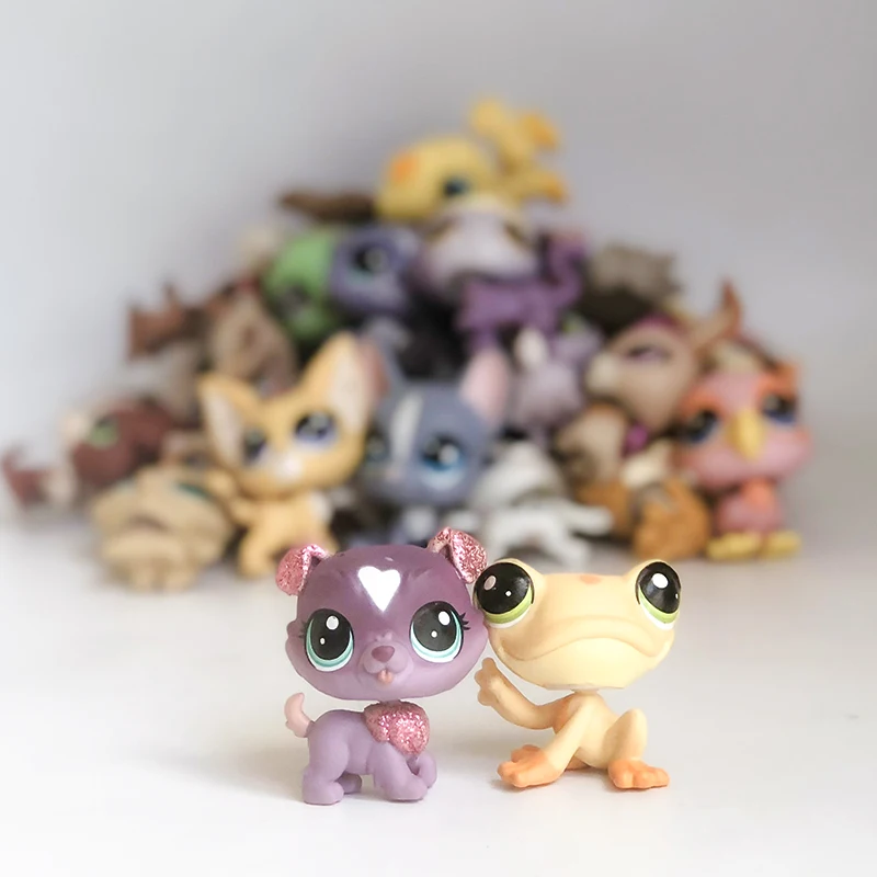 FGHGF 10 шт./лот коллекция для питомцев фигурка колли Собака Кошка Птица риббат