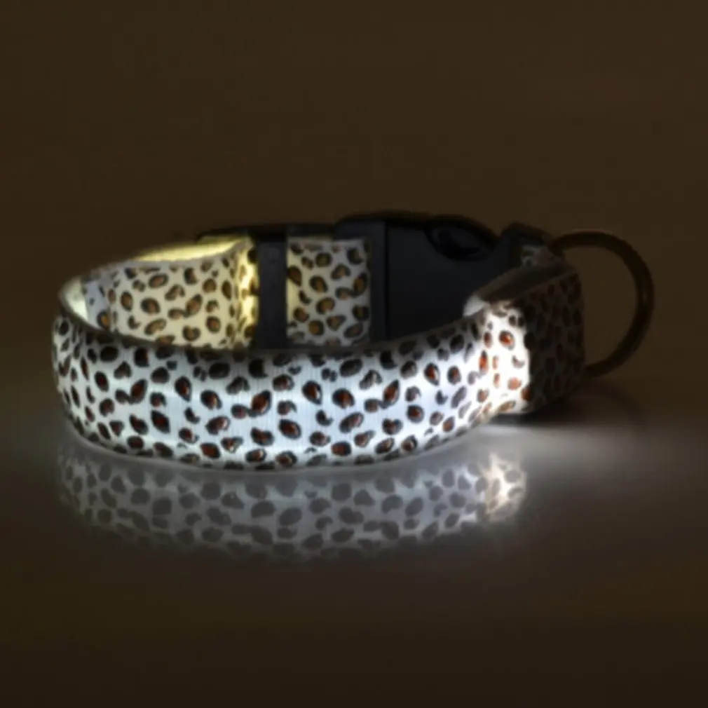 LED glowing Light-emitting Pet Dog collar Fashion Nylon flash luminous collars for Puppy dogs Cats | Дом и сад