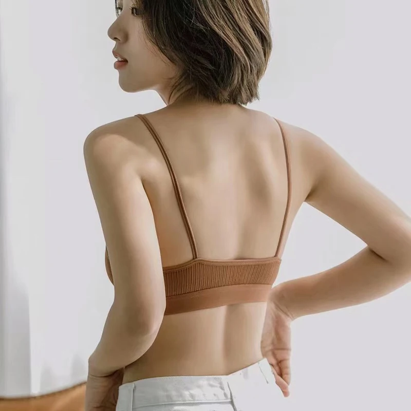 

Seamless Underwear Women Tube Top Sexy Bra Crop Top Female Push Up Bra Comfort Cropped Bralette Sexy Lingerie Cotton Bandeau Top