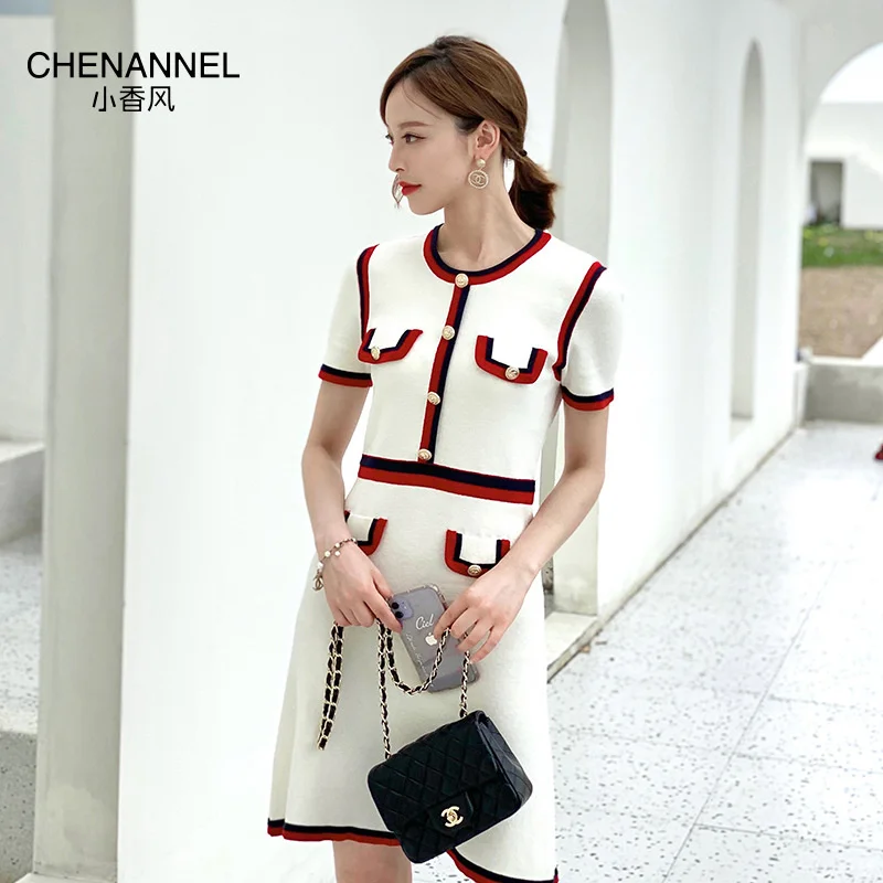 

Shzq Xiaoxiang Mingyuan платье, Новинка лета 2021, платье с 5-точечным рукавом, закрывающее талию, для демонстрации, тонкое, темпераментное, профессиональ...