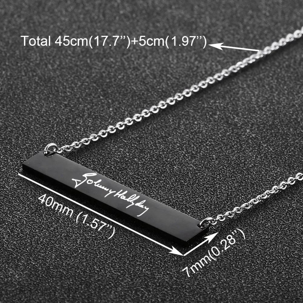 Ожерелье с именем Джонни Хелли из нержавеющей стали серебристые ожерелья