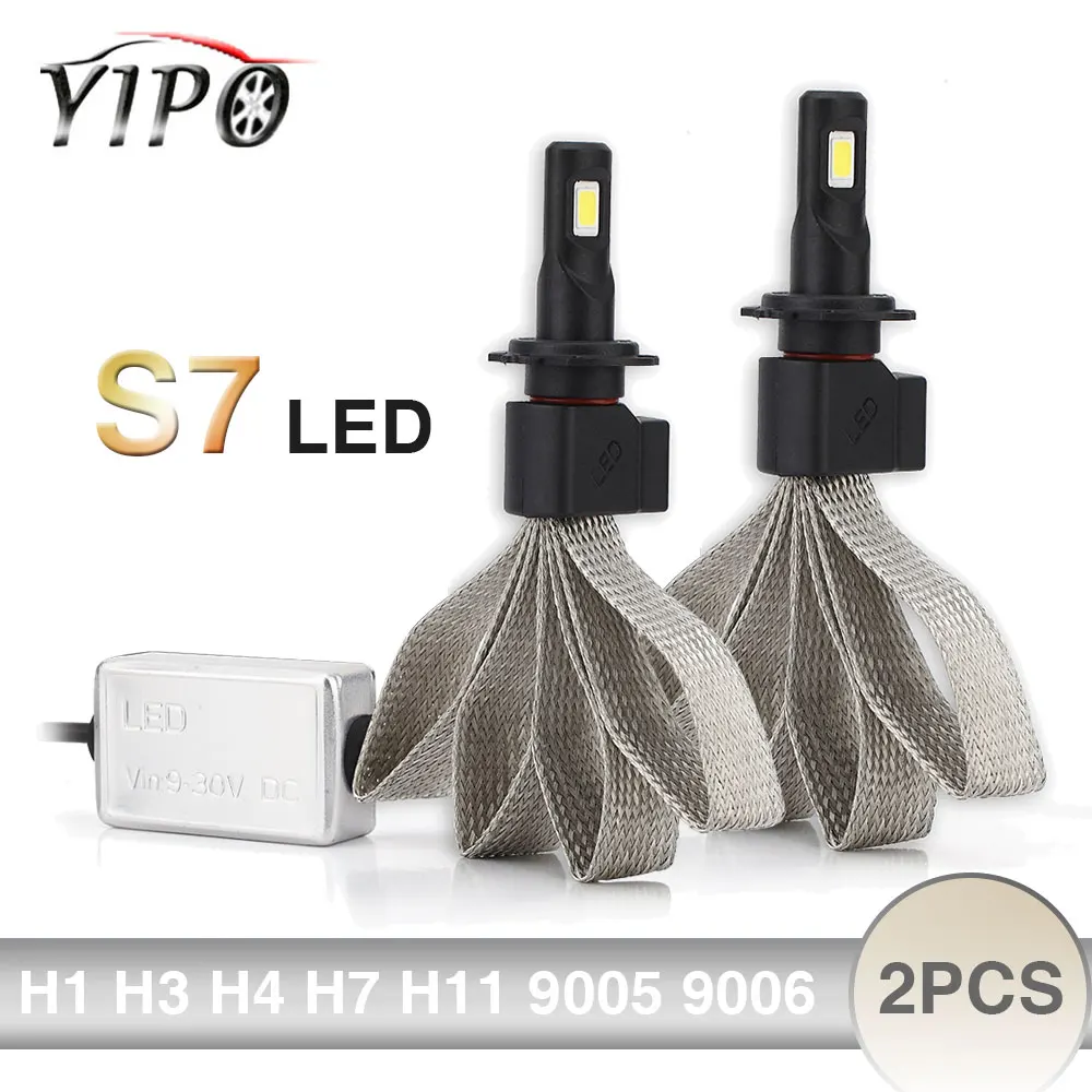 2 шт. h4 led головной светильник h1 h3 h7 h11 9005 9006 hb3 hb4 880 h13 9004 9007 фары лампада точечный