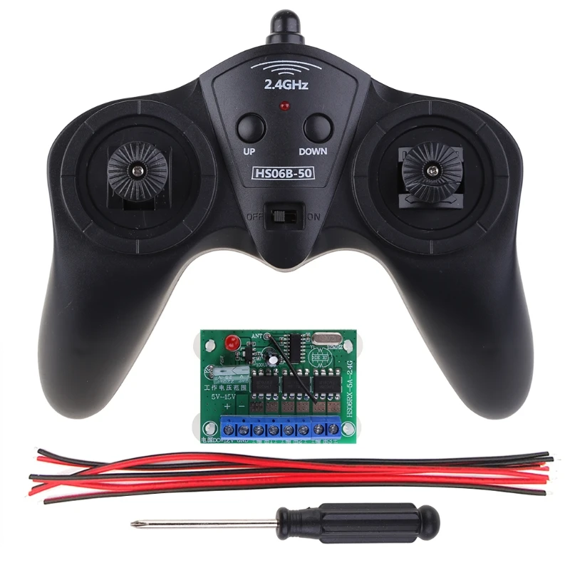 

2.4G Transmitter 6 Channel Remote Control Receiver DC 6V-15V Car Model Ship DIY 50 Meters