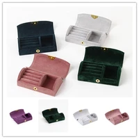 hoseng 20pcslot wholesale grey colors available flannel ring box romantic jewelry wedding gift earrings packaging case hs_43