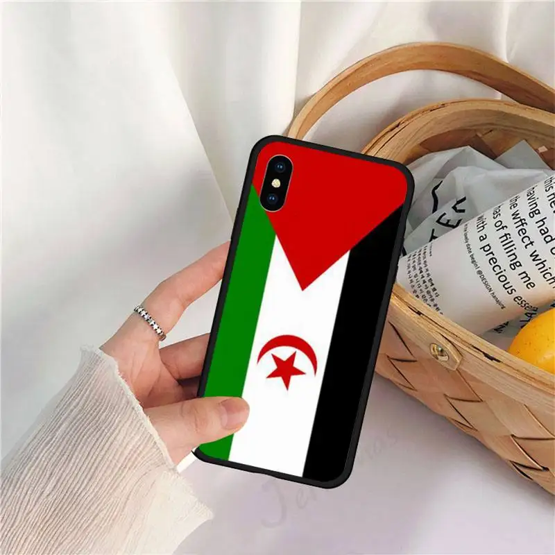 

Western Sahara Flag luxury high quality luxury Phone Case cell coque for iPhone 11 12 pro XS MAX 8 7 6 6S Plus X 5S SE 2020 XR