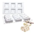 3D полостей квадратные силиконовые фо силиконовые формы облако торт силикона мусс формочка для десерта торт форма для литья под давлением, свадебные украшения