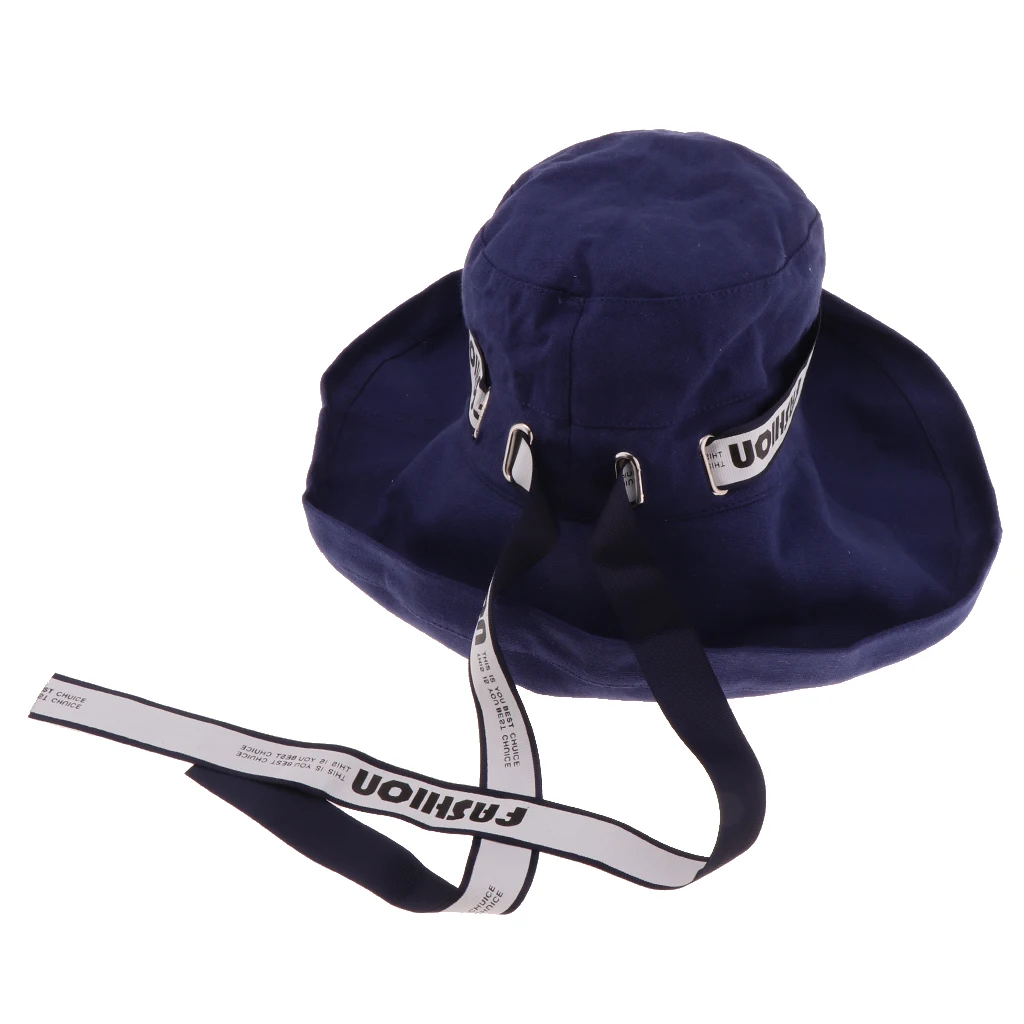 Женская Классическая Панама с широкими полями шляпа от солнца ветровой веревкой