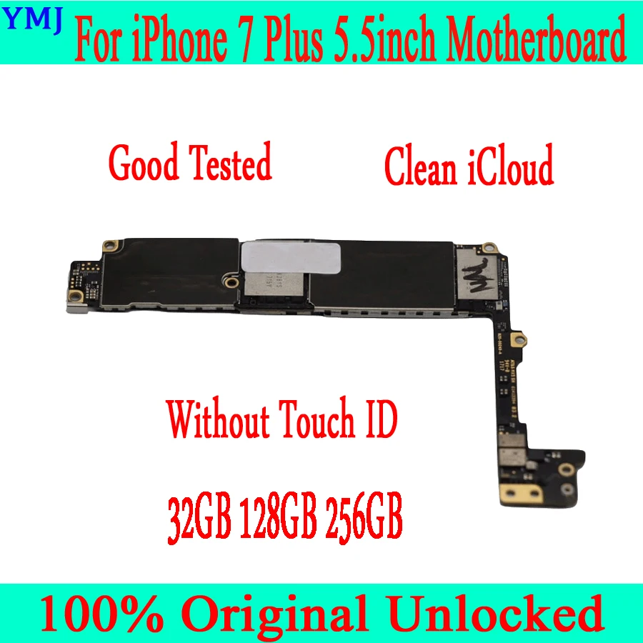 Для iphone 7 Plus 5 дюймов материнская плата без Touch ID 100% Оригинальный разблокированный