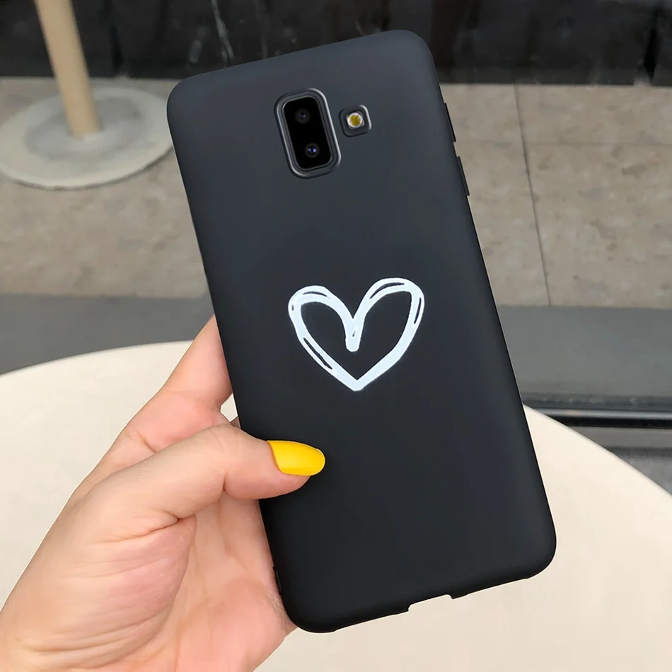 Чехол для Samsung Galaxy J6 Plus 2018 мультяшный Мягкий силиконовый чехол J6Plus карамельных